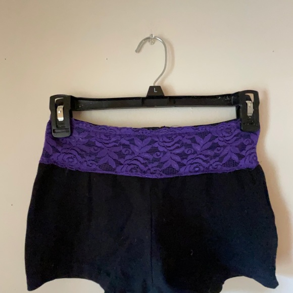 Purple Lace Dance Shorts - Picture 6 of 7
